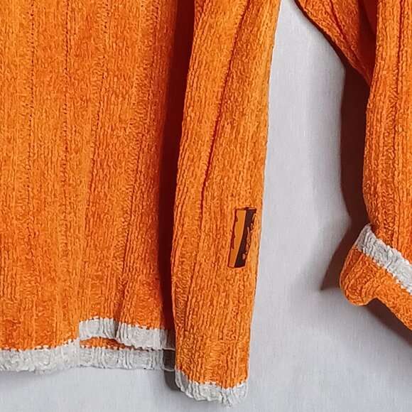 Southpole Sweater Mens XXL Gray/Orange Chanille 2KTeam Soft Knit Outdoor Snow - Picture 6 of 8